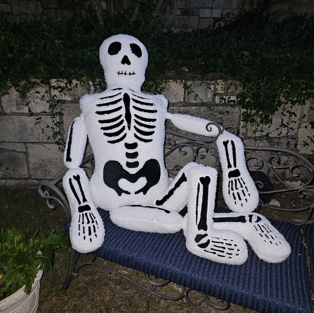 Isaac Mizrahi Skeleton Cutie Pillow